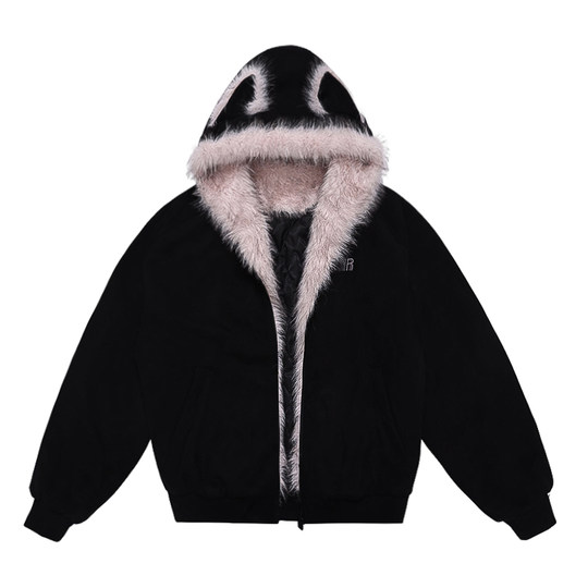 FDR official store suede fur collar mountain carving jacket