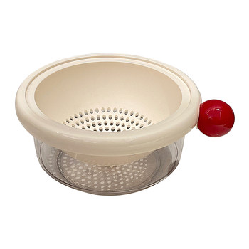 Cute double drain basket wash basin