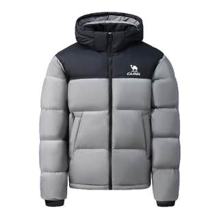 Верблюжий спортивный пуховик, женская зимняя новая водоотталкивающая ветрозащитная теплая утолщенная куртка с капюшоном на утином пуху, мужская куртка