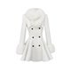Lazy Didi Hepburn Prologue Pinch-waist quilted woolen coat Rich family daughter thickened woolen collar woolen coat