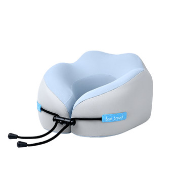 Travel U-Shaped Pillow Portable Neck Pillow Memory Foam Cervical Neck Support Pillow Airplane Sleeping Essential Car U-Shaped Pillow