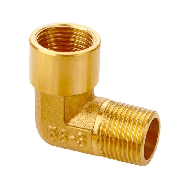 All copper connector inner and outer wire elbow