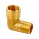 All copper connector inner and outer wire elbow