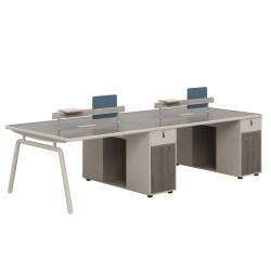 직원 사무실 책상과 의자 조합 싱글, 더블, 4~6명 단순하고 현대적인 데크 사무실 직원 컴퓨터 책상