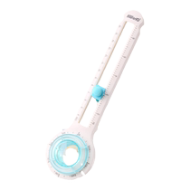 可得优切圆器划圆刀圆规刀贺卡纸艺剪纸折纸纸雕手工圆规开圆割圆裁圆弧形照片贺卡开孔裁圆打孔弧形照片