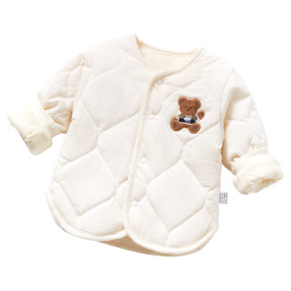 Super cute baby autumn and winter quilted coat with inner liner
