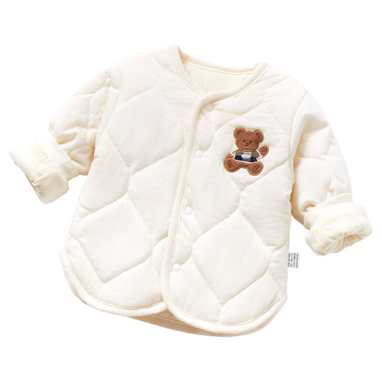 Super cute baby autumn and winter quilted coat with inner liner