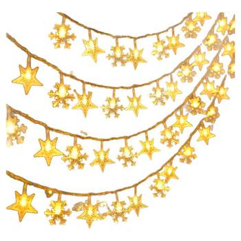 Colorful star crystal ball camping outdoor decorative light string