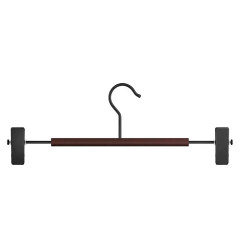 Beech Wood Iron Art Pants Hanger for Wardrobe, Home Use, Non-Marking Long Pants Hanger Clip, Jk Skirt and Pants Clip, Professional Organizer's Tool