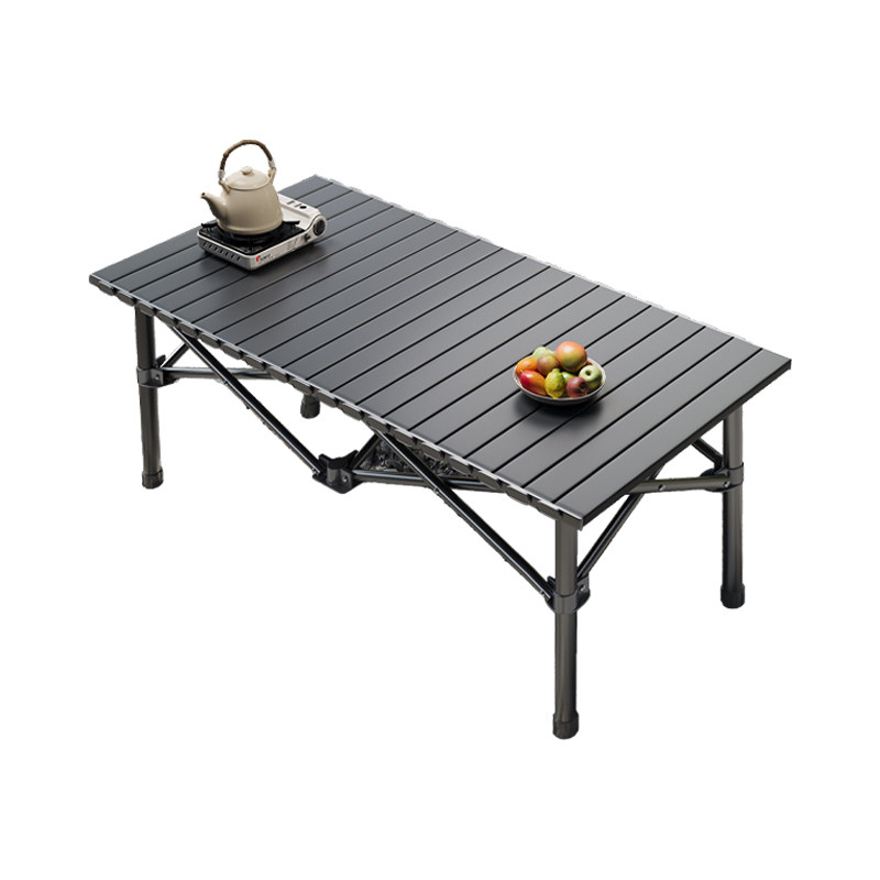 Foldable portable outdoor camping table and chairs stall table