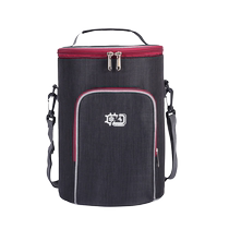 New Insulation Rice Bucket Bag Round Lunch Box Bag Hand Bag Thickened Aluminum Foil Office Meal Bucket Bag With Dinner Lunch Bag
