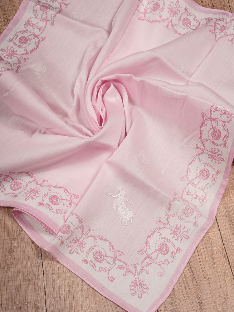 55cm Pure Cotton Dark Pattern Fairy Embroidery Handkerchief Square Towel Cotton Handkerchief Japanese Style Portable Women's Sweat-Absorbent New Product