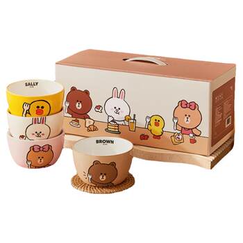 Manchaojia ceramics cute student dishes set