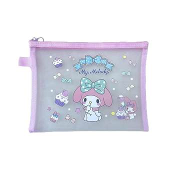 Cute student stationery bag zipper large capacity file bag