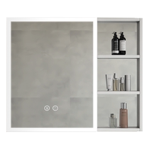 Aluminium de lespace Aluminium Salle de bains intelligente Miroir Cabinet Beauty Dresser Toilet Hung Wall Style Dresser rétroviseur