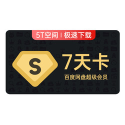 Baidu Cloud Disk Super Member SVIP Weekly Card 7-Day Card Baidu Cloud Disk Download