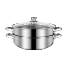 Soup pot household 2024 new hot pot gas stove steamer integrated stainless steel gas stove induction cooker special soup pot