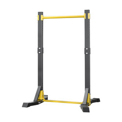 Home-Use Single Bar Pull-Up Rack with Multi-Level Adjustment, No-Drill Floor-Mounted Hanging Bar, Lumbar Traction Belt, Exercise Trainer