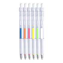 Jelly pen 3d Cubic couleur changement de compte main stylo manuel Fancy Contour Flash Color Hand Transcription Children Silver light fluorescent Rainbow Colorful Pen Fluorescent Mark Students use Gel Imperméable stationery