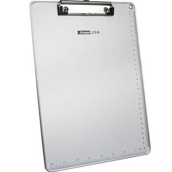 5 Pieces of Jinlongxing Thick Clipboard A4 File Folder Board with Aluminum Alloy Frame, Metal Paper Clipboard, Hard Board Stationery Writing Menu Folder Document Holder A5 Vertical Hard Writing Pad ins Large Size