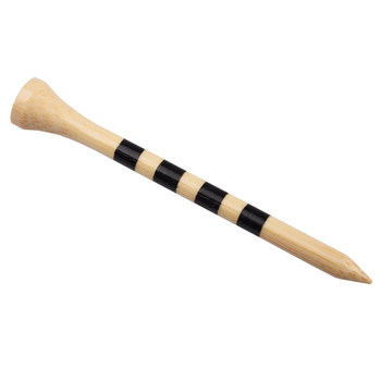 Boxed tee new striped bamboo nails 70/83mm ball holder