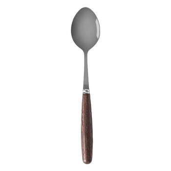 Walnut western tableware wooden handle steak knife fork spoon
