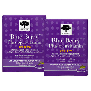 New Nordic北欧蓝莓叶黄素护眼片60片*2儿童青少年成人眼部疲劳