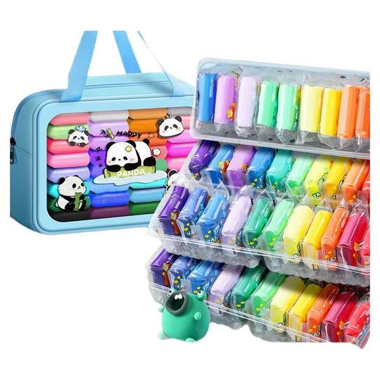 得力儿童超轻粘土幼儿园用橡皮泥彩泥无手工玩具食品级24色黏土