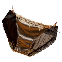 Elegant and elegant womens lace underwear charming transparent seamless embroidery womens triangle shorts fashionable and simple