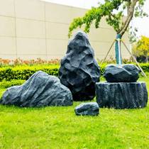 High-end fiberglass simulated stone manhole cover rockery stone garden park landscape landscaping hollow courtyard ornaments