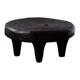 Coffee table carbonized wood black Jingjifeng minimalist log pier