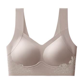 Invisible Underwear for Women, Seamless Skin Color, Summer Thin Style, Full Cup, No Underwire, Small Chest Push-Up, Tank Top Style Sports Bra