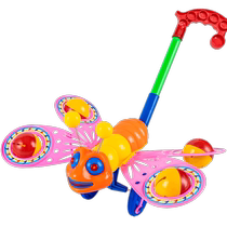 Childrens hand push airplane toddler push push toy baby 1 year old 2-year-old push walker stroller baby