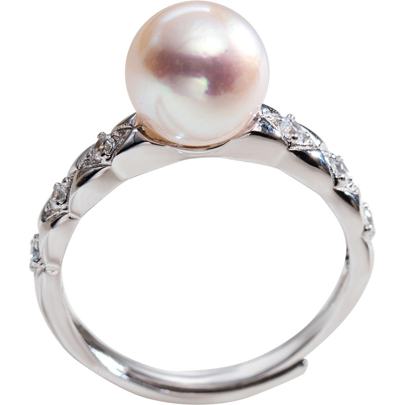 Nanzhugong Linghui 925 silver seawater pearl ring, versatile and high-end birthday gift for girlfriend in the workplace, Chinese Valentine's Day
