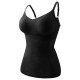 Yalu ສາຍ spaghetti seamless shapewear ຂອງແມ່ຍິງຄວບຄຸມ tummy ແອວທີ່ເຂັ້ມແຂງຮູບຮ່າງຂອງຮ່າງກາຍ vest ເທິງມີ suspenders ຫນ້າເອິກ