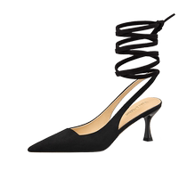 Lily Wei (Wildness) Black Baotou Sandals Sexy Mens Strappy Fashion High Heels Small Size 313233