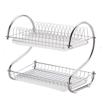 Kitchen storage rack multi-layer floor dish rack