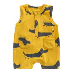 Super Western Babies Harboy Summer Female Baby Baby Clothing Boy Boy Cute Cotton Cotton Sleeveless Competition