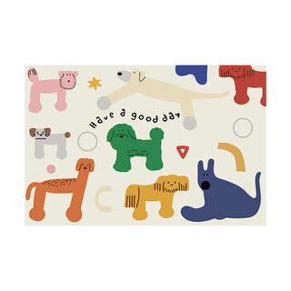 Aijia crystal velvet simple pet mat floor mat