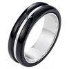 MIKOCH black onyx 925 silver ring for men and women