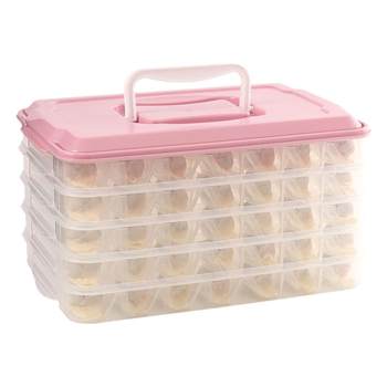 Refrigerator quick freezer wonton storage box divide dumpling box