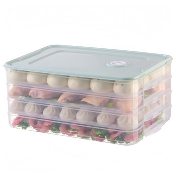 Dumpling box household packaging and placement of food grade quick freezer freezer sealed fresh dumpling tray wonton storage box