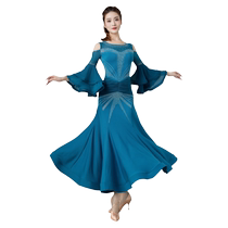 Modern dance dress 2024 new national standard waltz social dance professional competition performance costume large swing dress