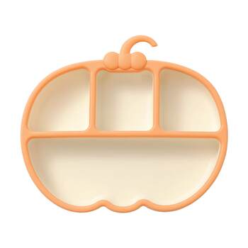 Baby's divided-format dinner plate for independent eating children's dinner plate