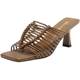 Belle women's shoes woven holiday style stiletto heel slippers new summer style can be worn outside slippers B2483BT5