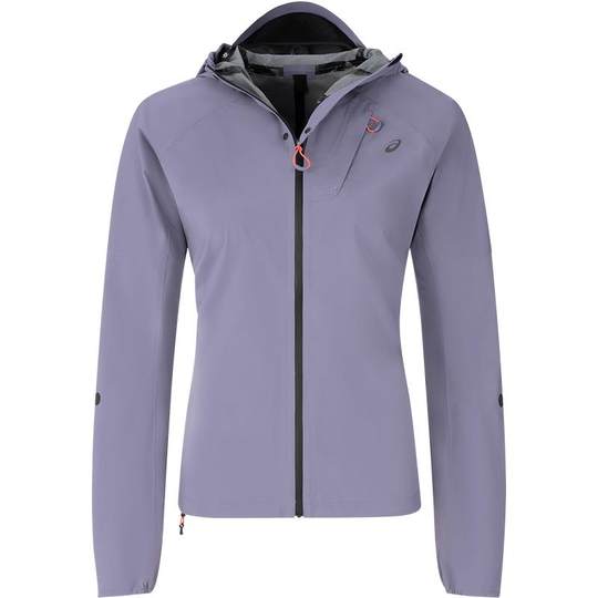 ASICS亚瑟士女子舒适跑步夹克外套女式透气连帽反光运动夹克