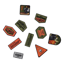 South Korea CARGO CONTAINER Outdoor Camping Morale Badge Velcro Backpack Embroidered Armband Tactical Badge