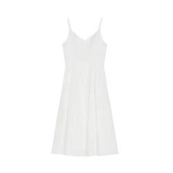 ພັດລົມ Luo 2024 ລະດູຮ້ອນແບບໃຫມ່ຝຣັ່ງຄໍ V-neck suspender dress ແອວຂອງແມ່ຍິງອອກແບບ niche temperament skirt ຂະຫນາດນ້ອຍ