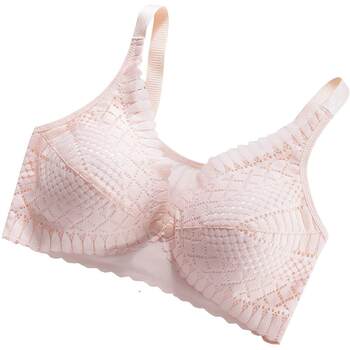 Push-up anti-sagging front button plus size nursing bra