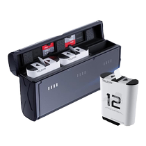 TELESIN Taixun adapts to gopro12 11 10 9 battery pocket storage three-charge charger long battery life high performance low temperature Continental battery gopro11 battery charger